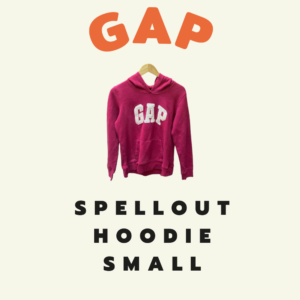 GAP Spellout Hoodie Small